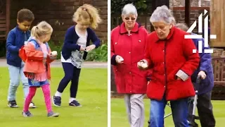 The Kids & Old People Compete In An Exciting Sports Day! | Old People's Home For 4 Year Olds