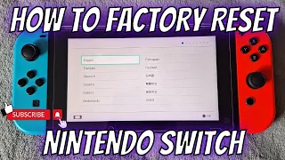 How To Factory Reset A Nintendo Switch