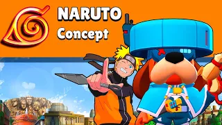 5 vs 5 en concept MODE NARUTO MAP c'est ENORME sur Brawl sur Brawl Stars (mini games)