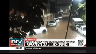 Nairobi na viunga vyake zashuhudia mvua ya ghafla na kusababisha mafuriko