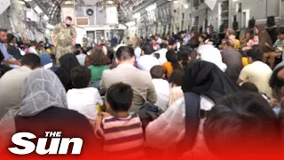 Brits & Afghan civilians evacuate Kabul, Afghanistan as UK Armed Forces oversee effort
