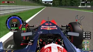 rFactor F1 2011 Spa Francorchamps Onboard BELGIUM Driver Virtual Eder Belone