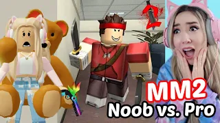 SPIELE ❌ niemals MURDER MYSTERY 2 auf ROBLOX als NOOB vs. PRO #1 (escape & survive the KILLER)