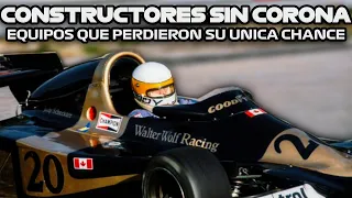 CONSTRUCTORES/EQUIPOS SIN CORONA EN F1 !  #historiasf1