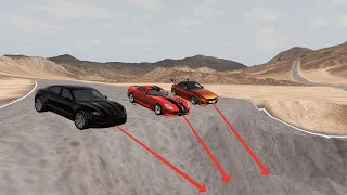 Cars vs Giant Pit Deep BeamNG.Drive #184