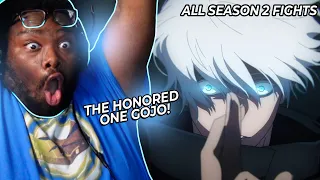 EVERY GOJO FIGHT IN JJK SEASON 2 REACTION COMPILATION! | Jujutsu Kaisen