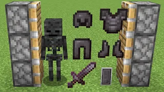 wither skeleton + all netherite armor = ???