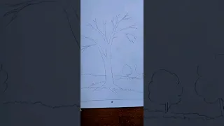 Tree 🌳 drawing easy #art #shorts #viral #draw #easy