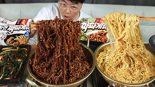 White Chapagetti vs. Original Chapagetti: Which Is Better? KOREAN MUKBANG