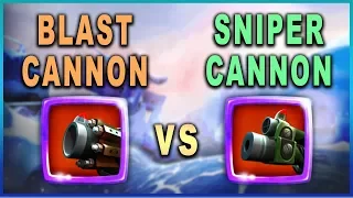 Blast Cannon vs Sniper Cannon - Which is better? | Battle Bay