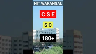 NIT Warangal CSE Cut-Off Marks 🔥 In JEE Mains 2022 | #short #shorts #nit #nitwarangal #jeemains2022