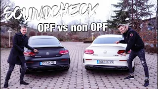 SOUNDCHECK Mercedes C63 AMG Facelift mit Otto Partikel Filter vs. Vorfacelift C63 AMG ohne OPF