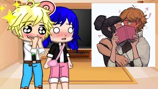 Adrien and Marinette react to Adrienette fanarts |MLB| •Gacha Club•  |3/5|