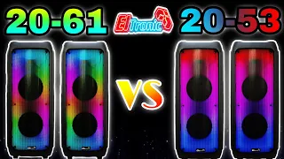 ELTRONIC 20-61 VS 20-53 СРАВНЕНИЕ МОЩНЫХ И ДОСТУПНЫХ АКУСТИЧЕСКИХ СИСТЕМ С КАРАОКЕ И АККУМУЛЯТОРОМ