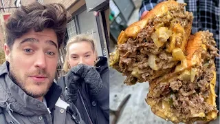 The BEST Cheesesteak in New York City!? | Food Vlog | DEVOUR POWER