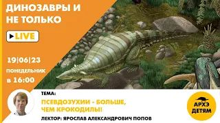 Занятие "Псевдозухии — больше, чем крокодилы!" кружка "Динозавры и не только" с Ярославом Поповым