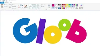 How to draw the Gloob logo using MS Paint | How to draw on your computer