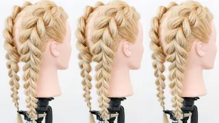 Double Pull Through Braid - EASY DUTCH BRAID ALTERNATIVE - Simple & Easy Braided Hairstyle