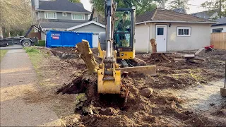 Tree Stump Removal With a Mini Excavator