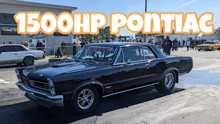 4000lb Manual Pontiac GTO Running 8 Second 1/4 mile times. INSANE