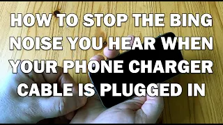 Stopping the iPhone 'bong' Noise When You Plug In The Charging Cable