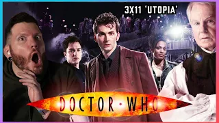 Captain Jack is BACK! | First time watching DOCTOR WHO Reaction 3x11 'UTOPIA'