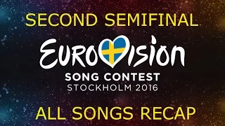 Eurovision 2016 | Semifinal 2 | RECAP