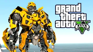 COMPREI o GIGANTE BUMBLEBEE dos TRANSFORMERS no GTA 5 !