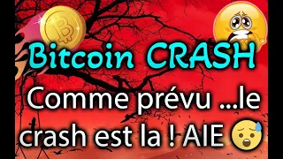 🚨😱 BITCOIN - COMME PRÉVU LE CRASH EST LA ET ÇA FAIT MAL !!  LES PÉPITES DU JOUR 🚀🤑