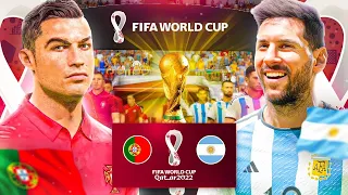 Argentina Vs Portugal | Final Fifa World Cup Qatar 2022 | Messi Vs Ronaldo | FIFA 23 (PS5) 4k