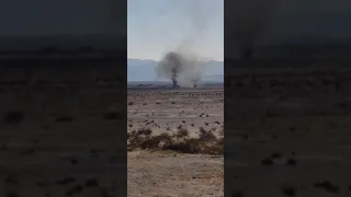 Fighter Jet Smolders After Two Military Planes Collide in Southern California Desert