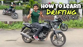 How to do DRIFTING😍 on a BIKE by faraz stunt rider💥 #farazstuntrider #bikestunt  #learnbikestunts