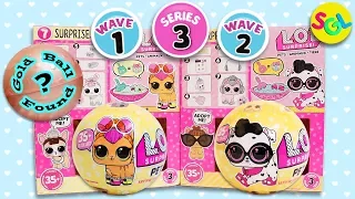 LOL Surprise Dolls Pets: Series 3 Wave 1 + Wave 2 Unboxing | Gold Ball Found