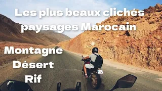 Les différents paysages Marocain voyage a moto au Maroc.