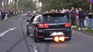 Volkswagen Golf 6 with Anti-Lag! Flames, LOUD Revs & Acceleration Sounds!