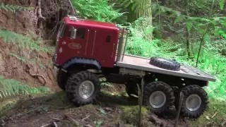 RC4WD The Beast 6x6 Scaler Truck at Northants Scalers RC Event UK rcBitz Globeliner in Red