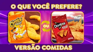 O QUE VOCÊ PREFERE? 🍔 🍟Edição COMIDAS | Jogo das Escolhas