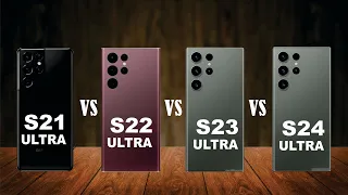 Galaxy S21 Ultra vs Galaxy S22 Ultra vs Galaxy S23 Ultra vs Galaxy S24 Ultra|Full video comparison