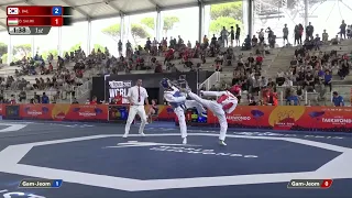 321 M-58kg R-16 BAE Jun-seo KOR 🔵 vs 🔴 SALIM Omar gergely HUN I Rome 2022 World Taekwondo GP