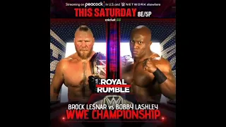 Brock Lesnar VS Bobby Lashley #RoyalRumble