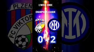 VIKTORIA PLZEN 0-2 INTER : NERAZZURRI VINCONO IN CHAMPIONS LEAGUE #shorts #inter #championsleague