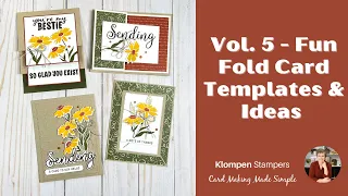 Vol 5 Fun Fold Card Templates & Card Ideas