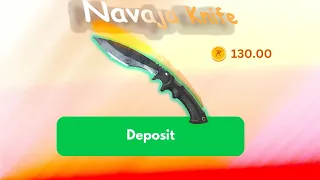 I DEPOSITED MY FIRST EVER KNIFE! (CSGOROLL) Part 1