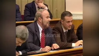Parlament seanca e jashtëzakonshme, replikat Berisha-Nano - (18 Janar 2004)