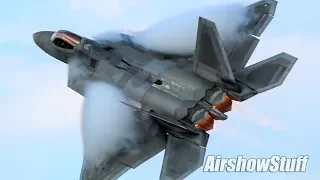 AMAZING F-22 Raptor Afterburner Flybys! - EAA AirVenture Oshkosh 2018
