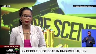 Six people shot dead in Umbumbulu, KZN