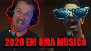 METAL SINGER REACTS | 2020 EM UMA MÚSICA by Inutilismo | BLUE SKY THEORY