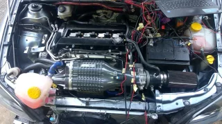 AEM infinity installed on astra g coupe 2.2 supercharged