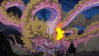 Mononosuke turns into fully grown Pink Dragon 🐉 |One Piece|