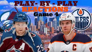 Colorado Avalanche vs Edmonton Oilers Game 4 Live Play by Play